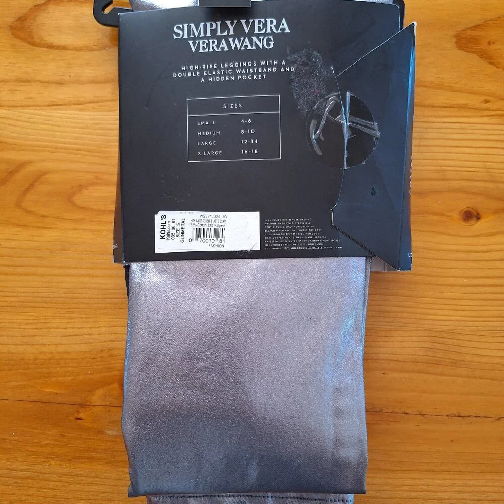 Simply Vera Coated-Denim Leggings - Picture 6 of 10